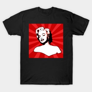 Marilyn Monroe | Red | Pop Art by William Cuccio T-Shirt